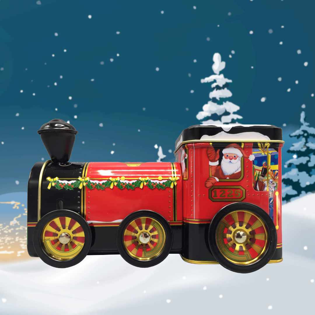 Steam Train Locomotive Santa