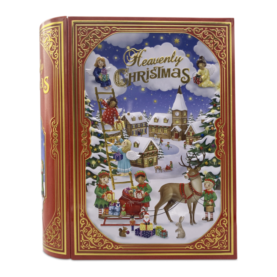 Große Buchdose Heavenly Christmas rot Große Buchdose Heavenly Christmas rot