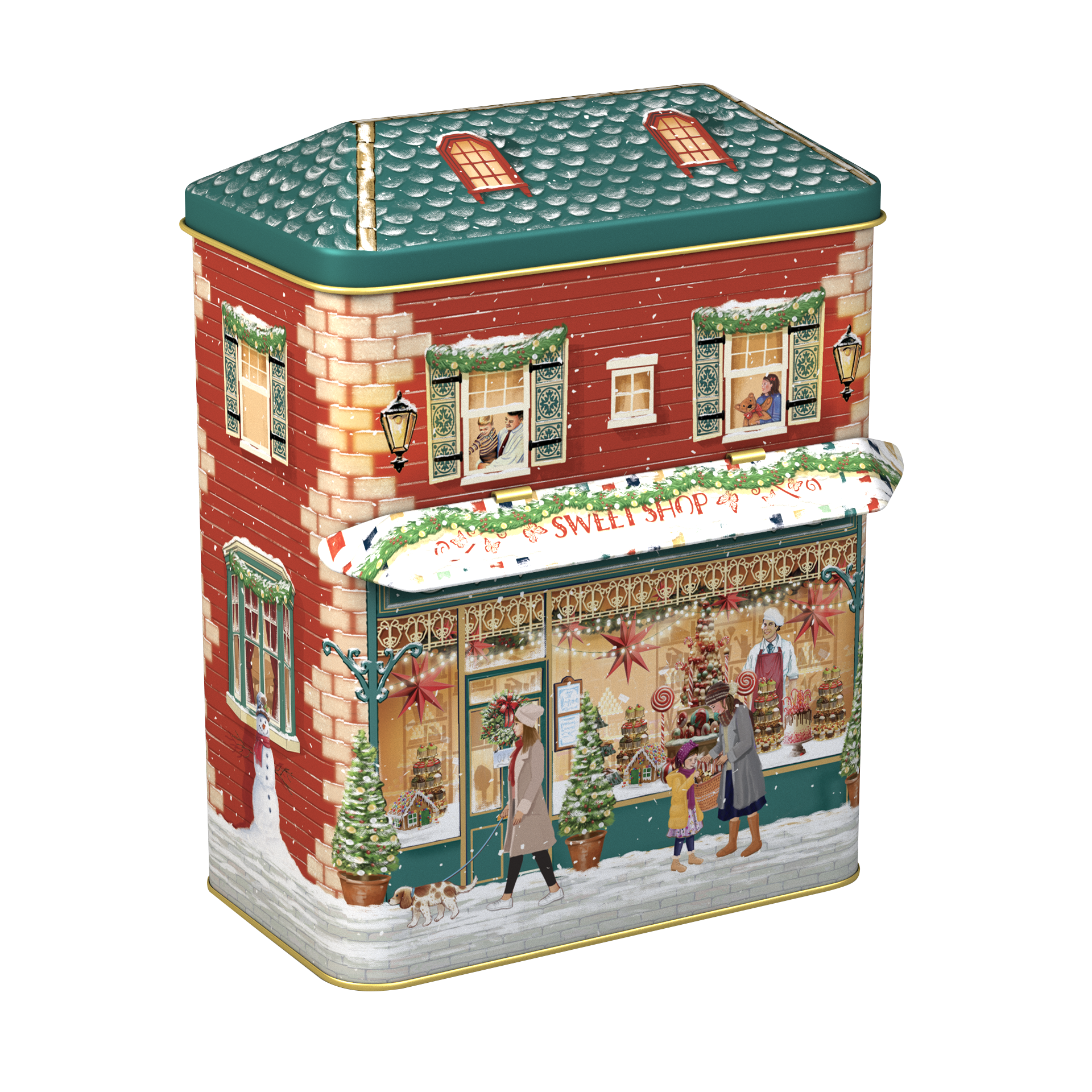 Haus mit Vordach Winter "Sweet Shop"