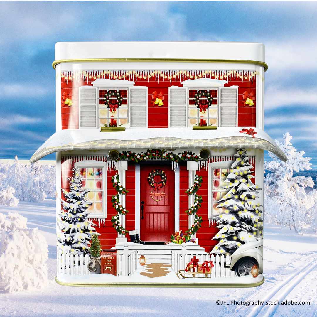 Haus mit Vordach Winter "Tea Shop" Haus mit Vordach Winter "Tea Shop"